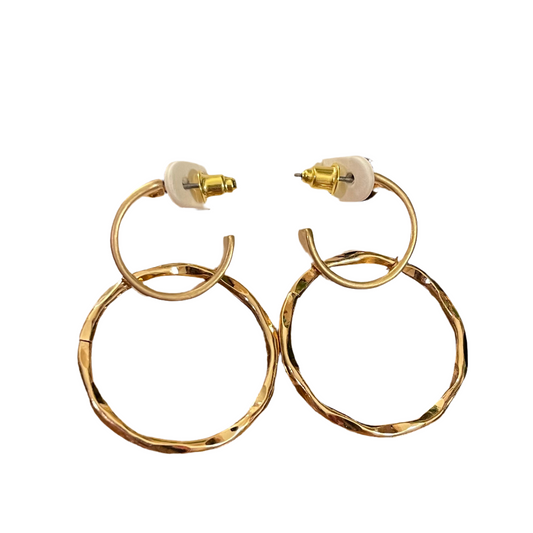 Gold Double Hoop Earrings
