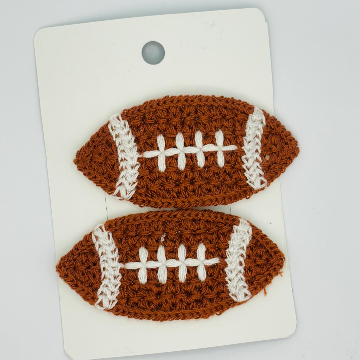 Football Snap Back Barrettes