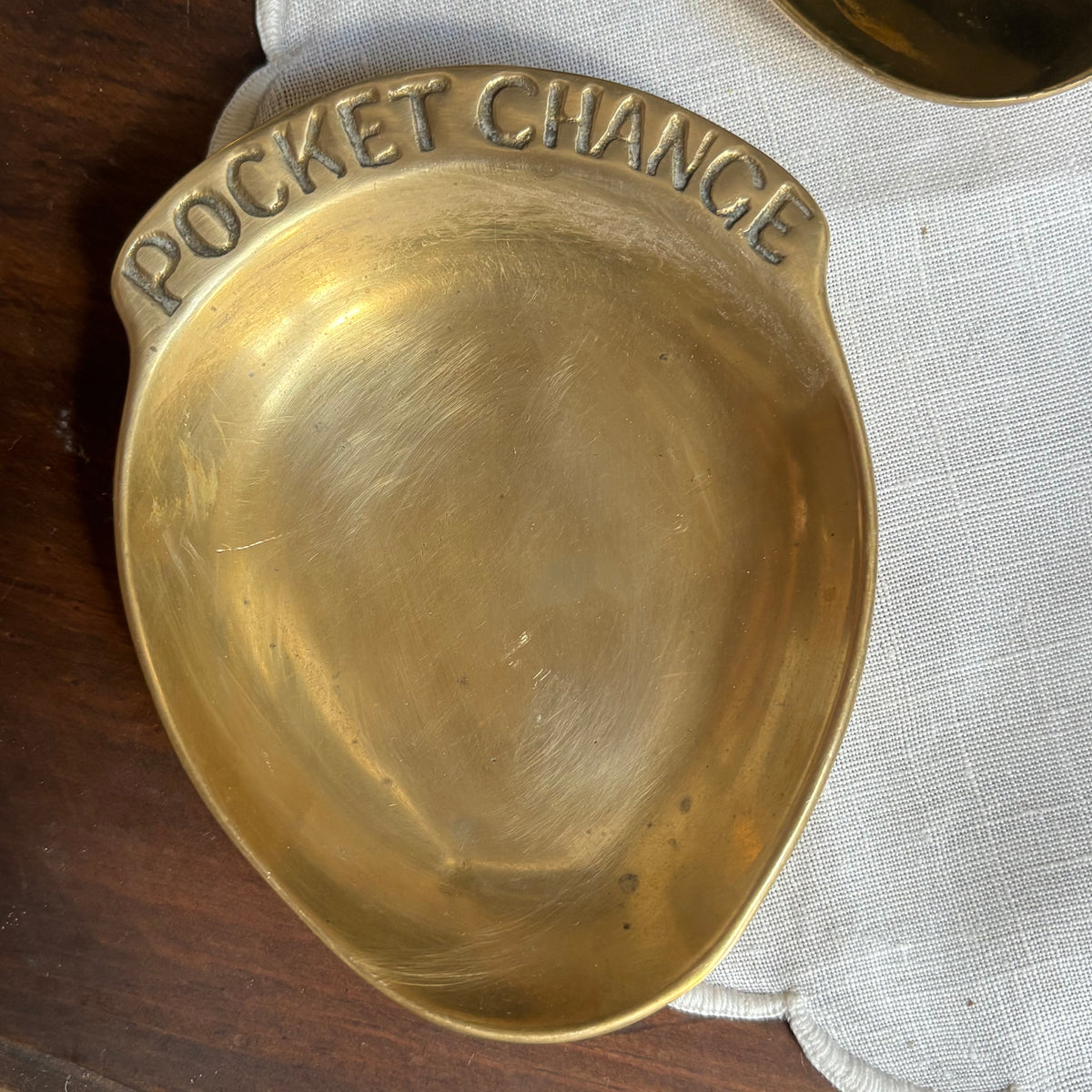 Solid Brass POCKET CHANGE Catchall Dish