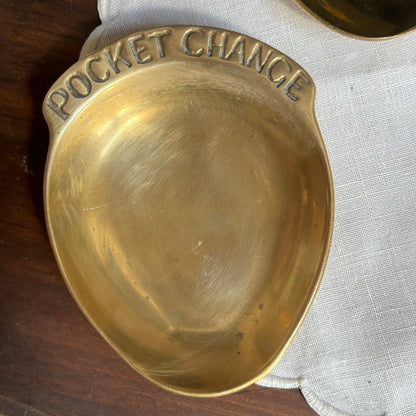 Solid Brass POCKET CHANGE Catchall Dish