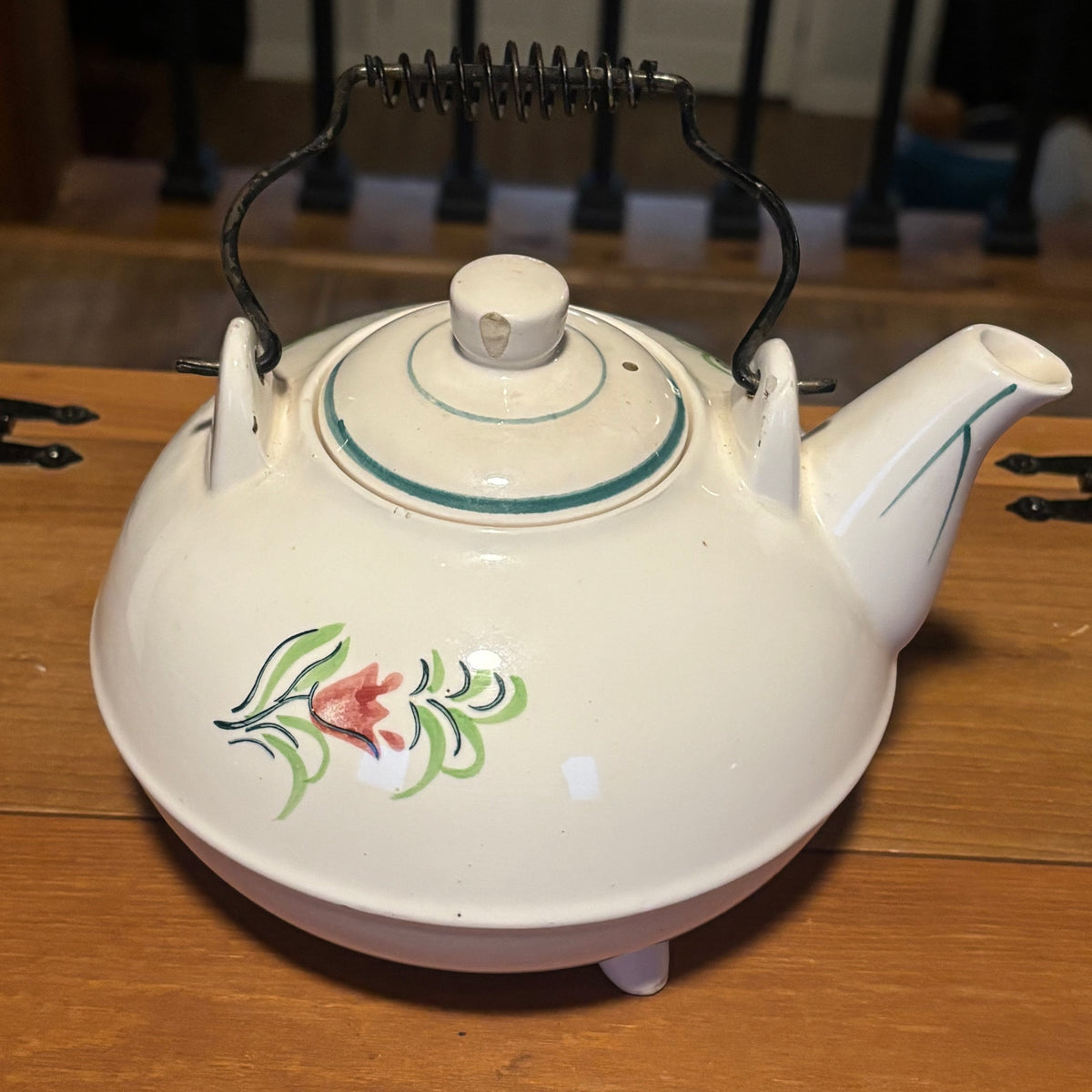 Embassy Products Porcelain Teapot featuring Dancing Couple