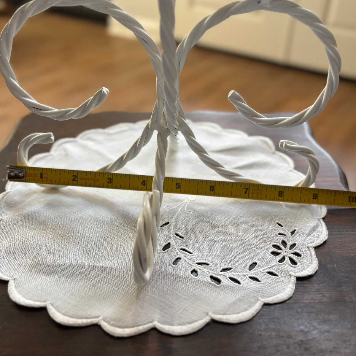 Vintage HOMCO Twisted Metal Candle Holder