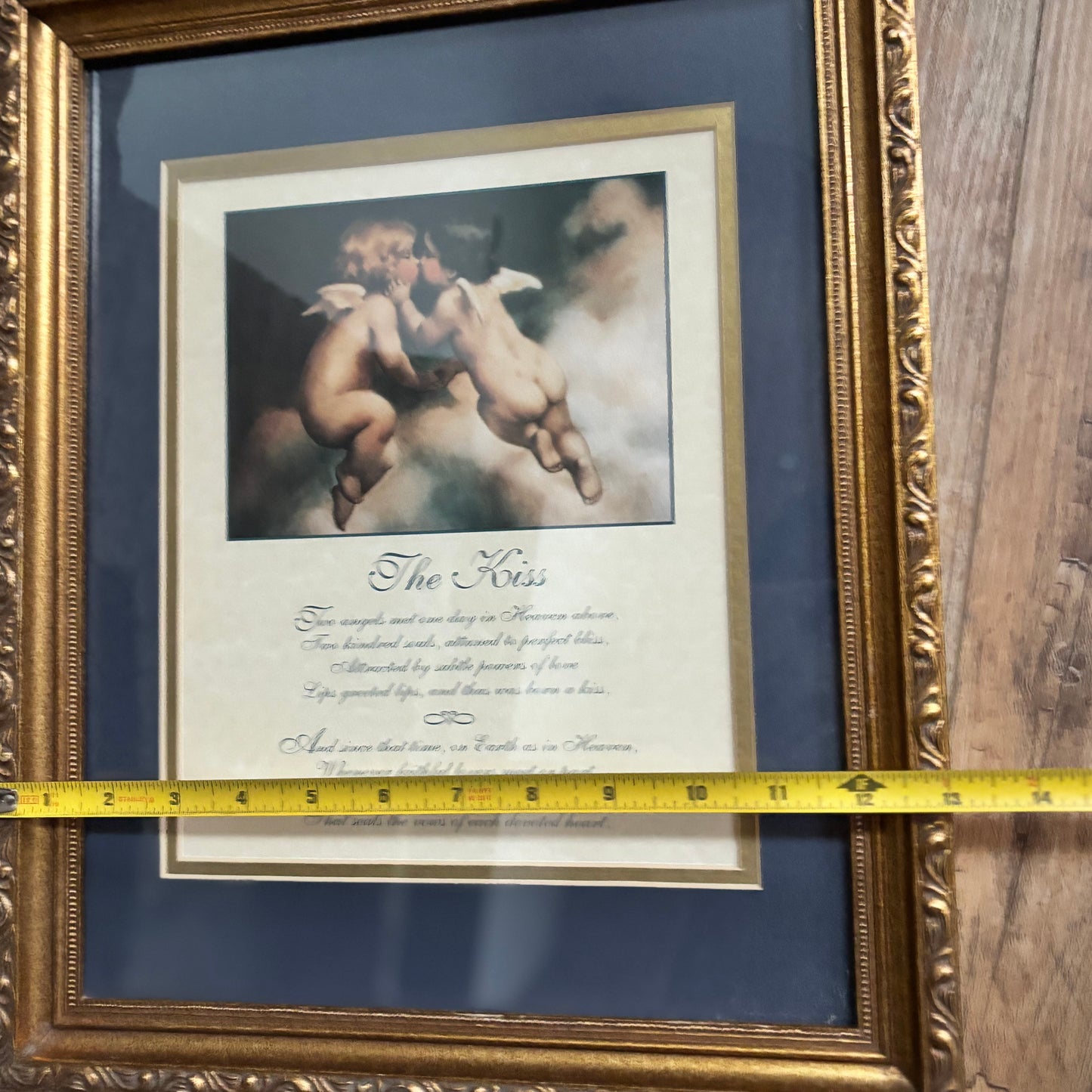 “The Kiss” Cherub /Angel Framed Artwork