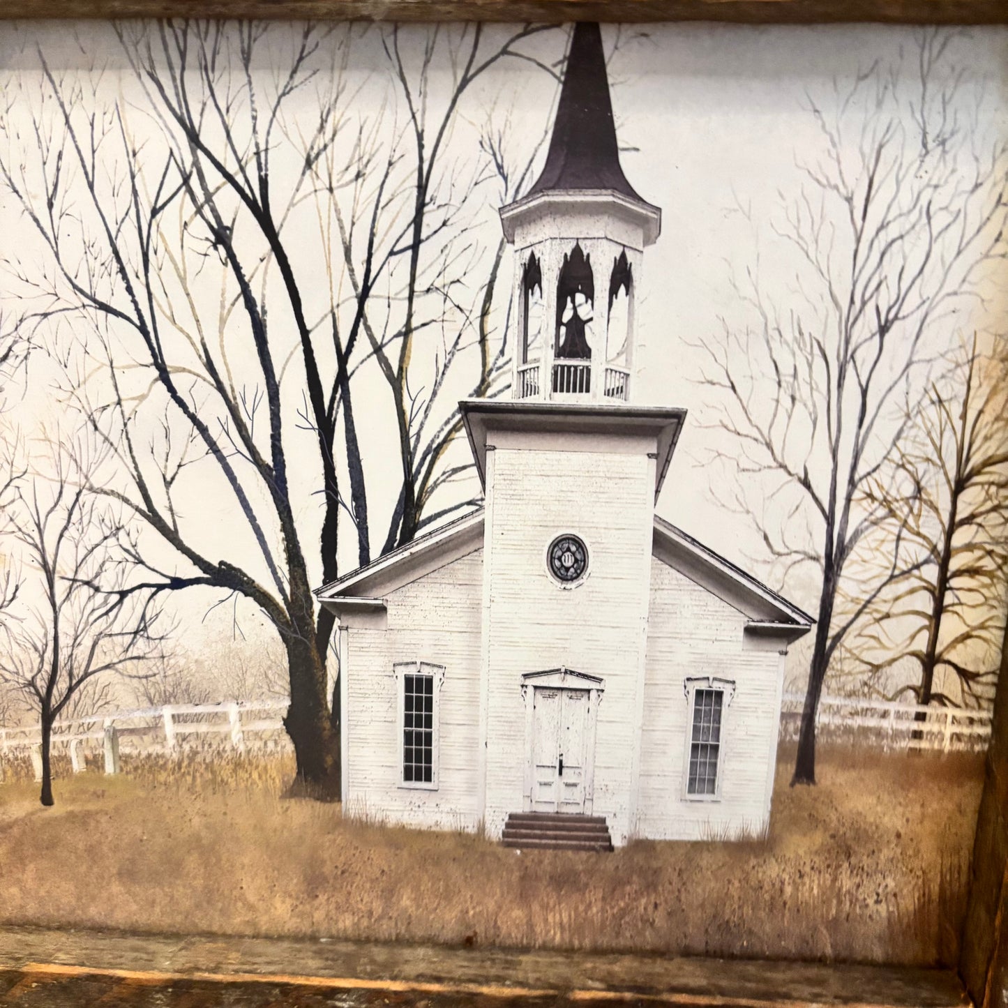 Billy Jacobs Amazing Grace Country Church Art Print Framed