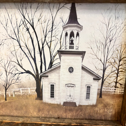 Billy Jacobs Amazing Grace Country Church Art Print Framed