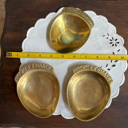 Solid Brass POCKET CHANGE Catchall Dish