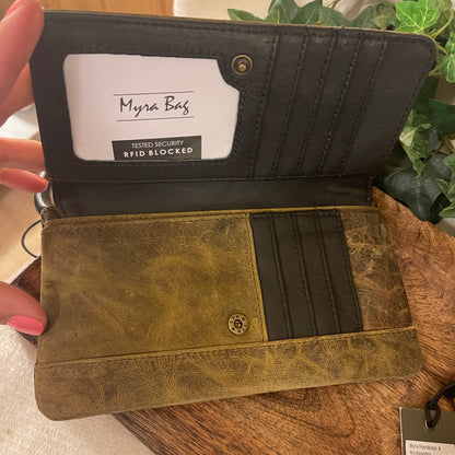 Myra Bag • Worn Leather Oak Wallet
