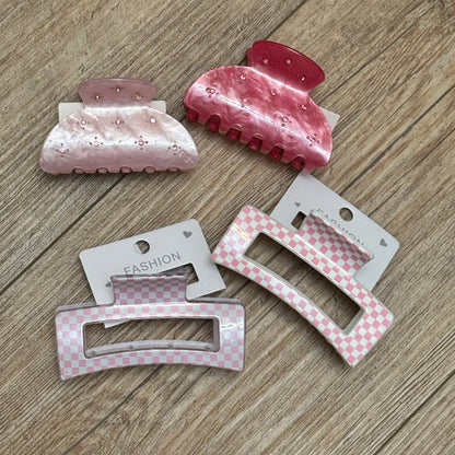 Set of 2 Hair Claw Clips 3” Long