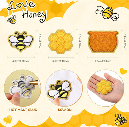 Bees Chenille Patch