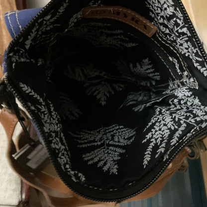 Myra Azure Bloom Crossbody Bag In Willow Blue