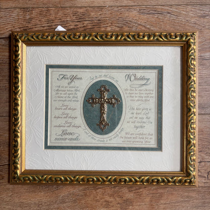 For Your Wedding Tabletop or Wall Frame