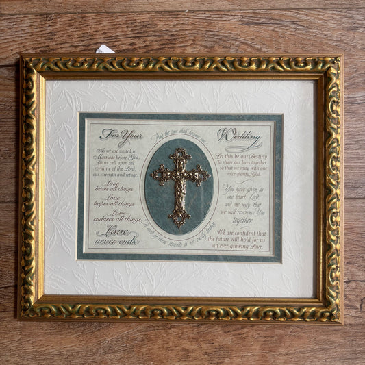 For Your Wedding Tabletop or Wall Frame