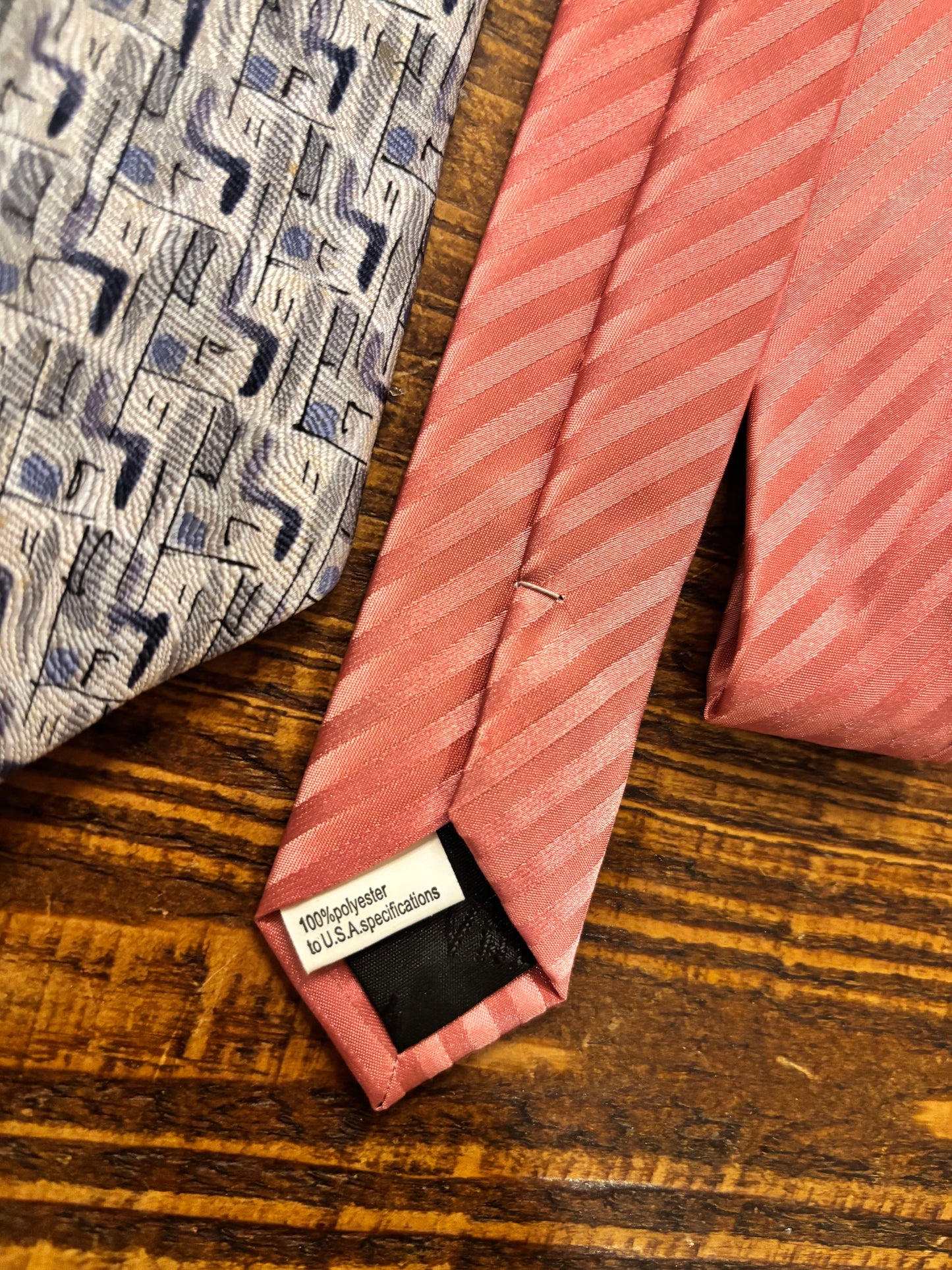 Vintage Neck Ties • Vesuvio Napoli Pink and J.Garcia Blues Set of 2