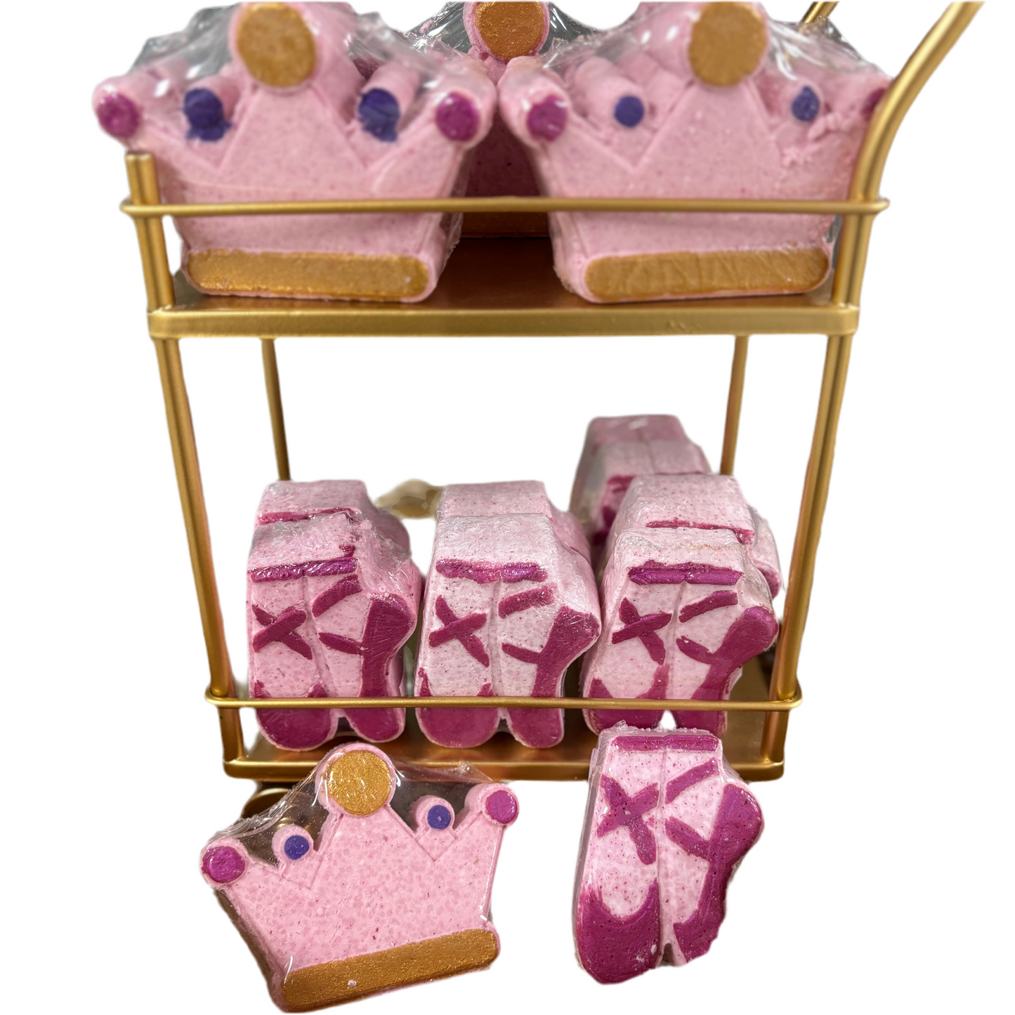 Nature’s Love Bath Bomb Ballet Slipper or Crown with Surprise Coin Inside
