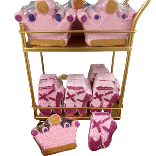 Nature’s Love Bath Bomb Ballet Slipper or Crown with Surprise Coin Inside