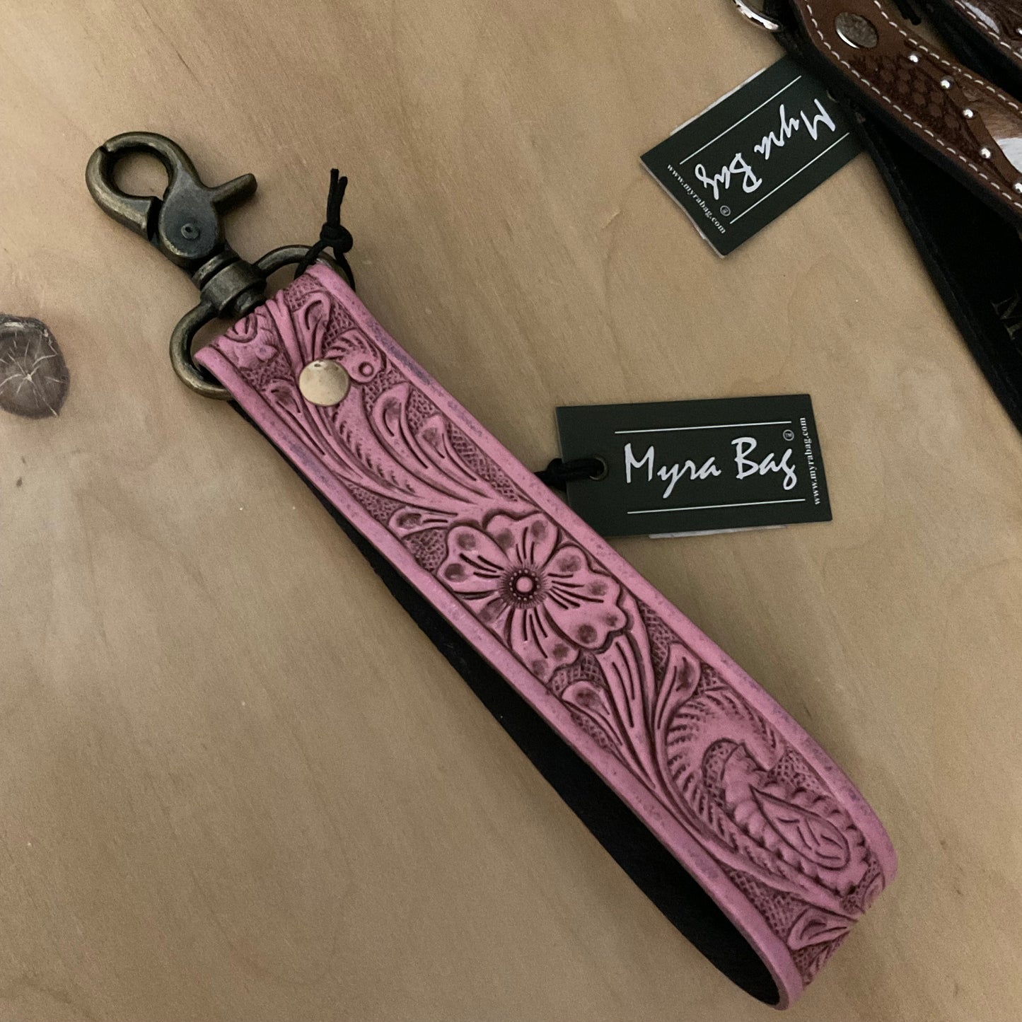 Myra Bag Genuine Leather Keychain