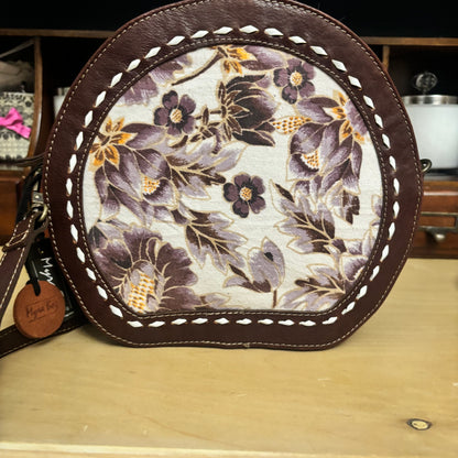 Nirvana Round Leather Crossbody Myra Bag