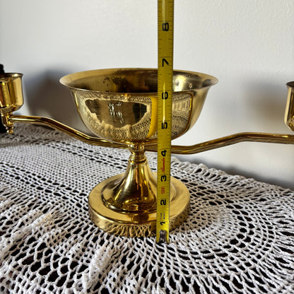 Brass Centerpiece Candelabra /Unity Candle
