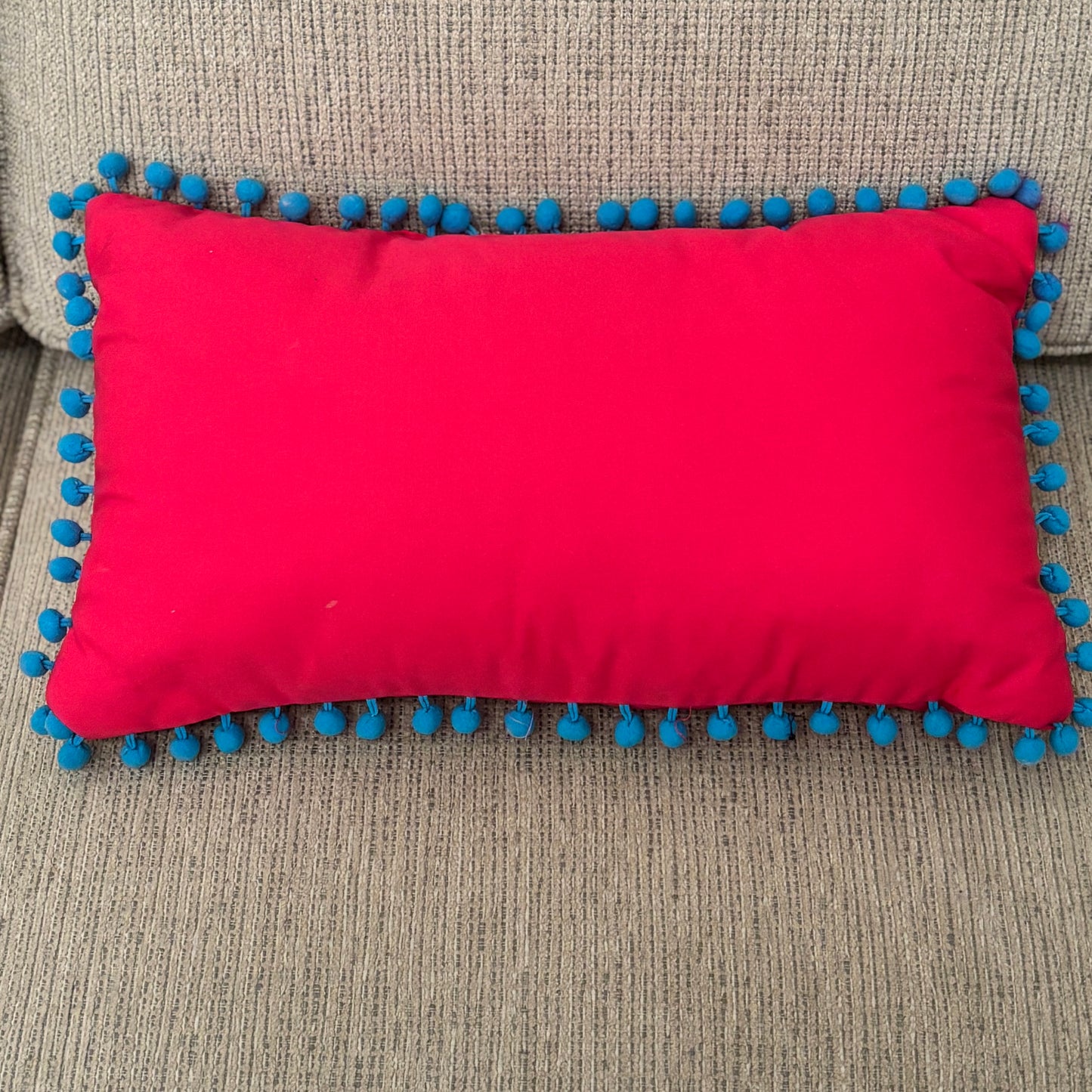 decorative embroidered floral throw pillow