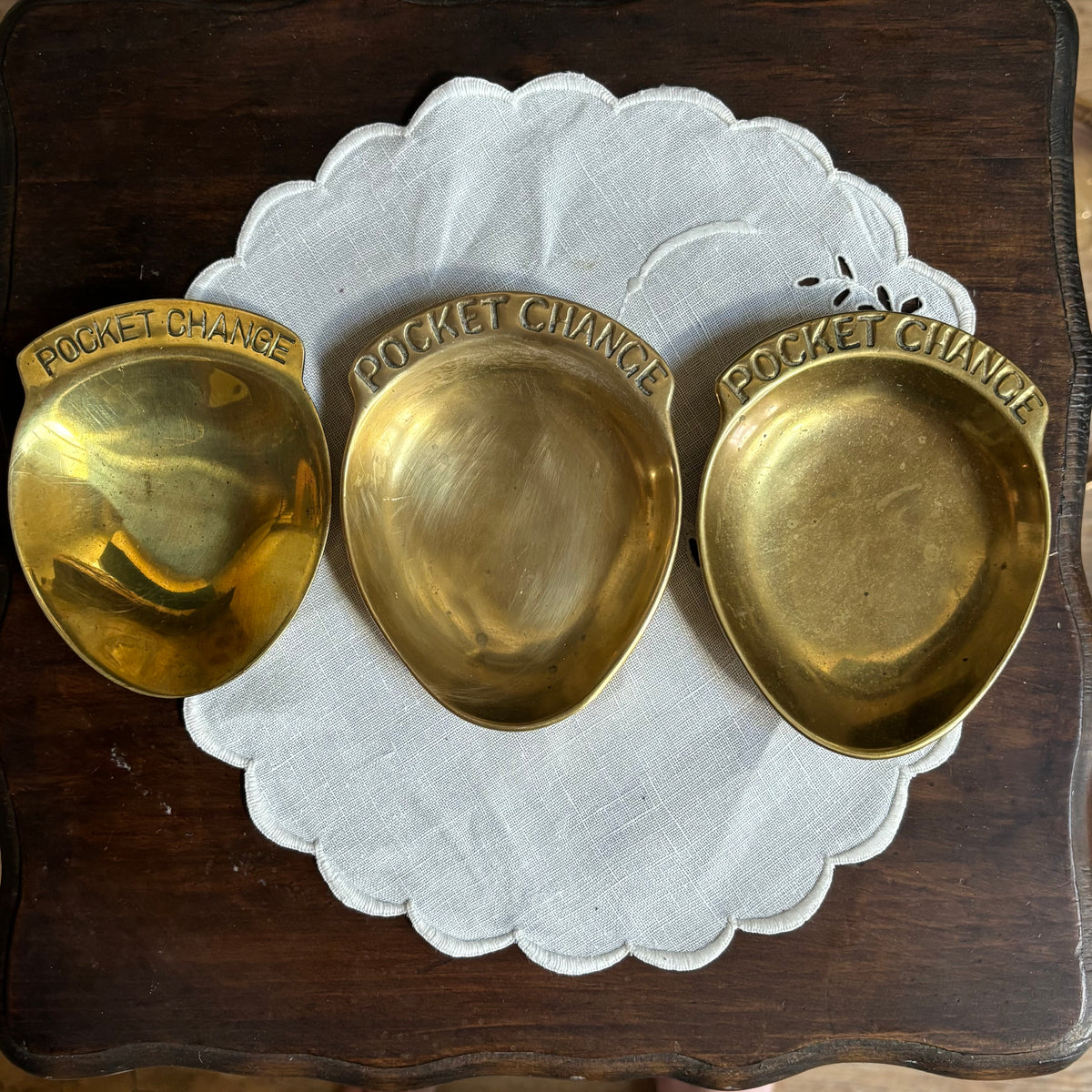Solid Brass POCKET CHANGE Catchall Dish