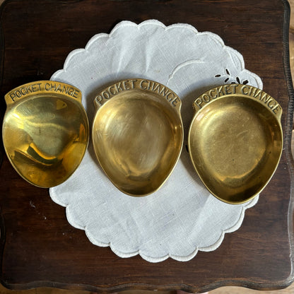 Solid Brass POCKET CHANGE Catchall Dish