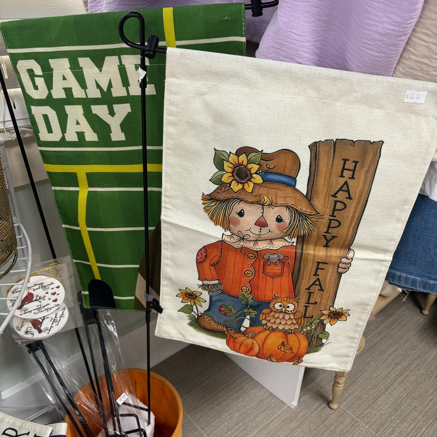 GameDay: Football Tote Bag With Attached Coin purse • Stadium Blanket • Garden Flag