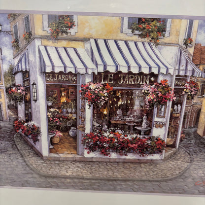 Framed Le Jardin Vintage Wall Art
