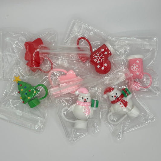 10mm Christmas Straw Cover