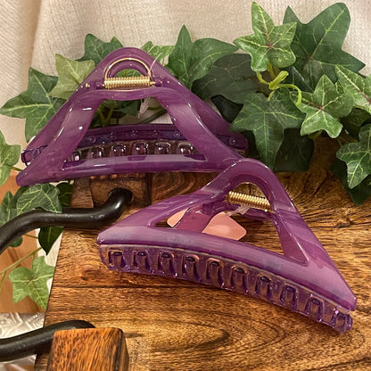 Purple Hair Claw Clip