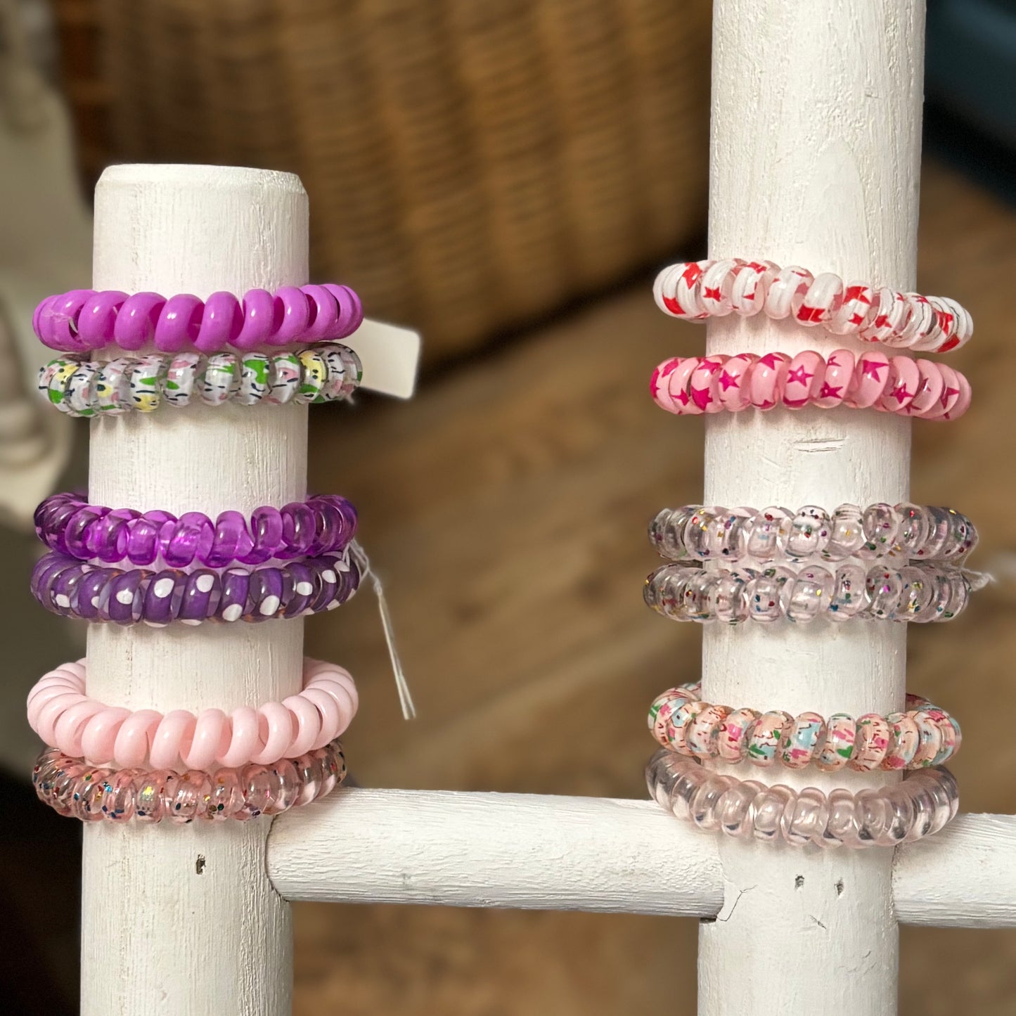 Large Coil Ponytail Holders Set of 2