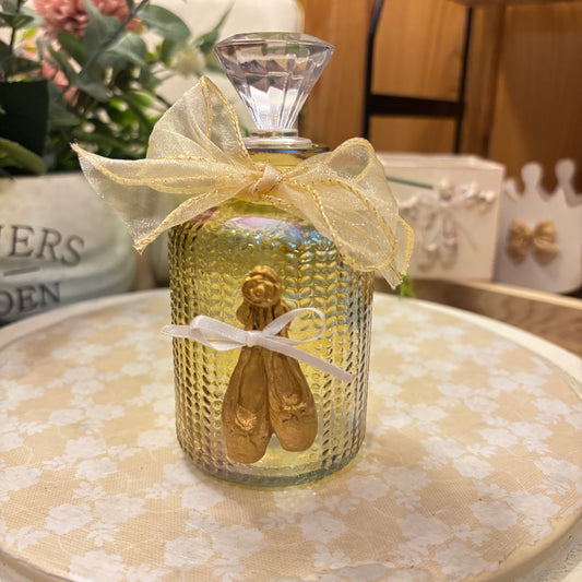Decorative Bottle Adorned with Ballet Slippers