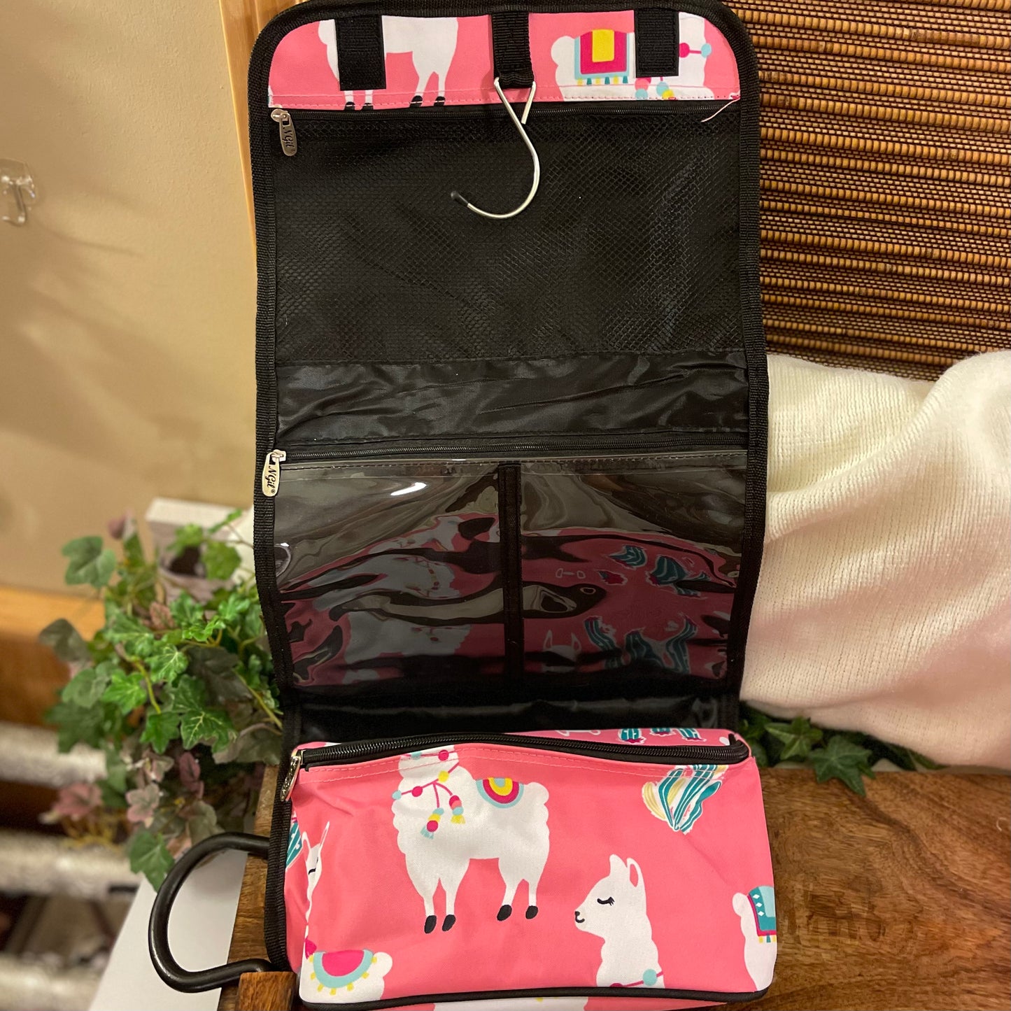 Kids Llama Toiletry Bag Or Roll Up Cosmetic Bag