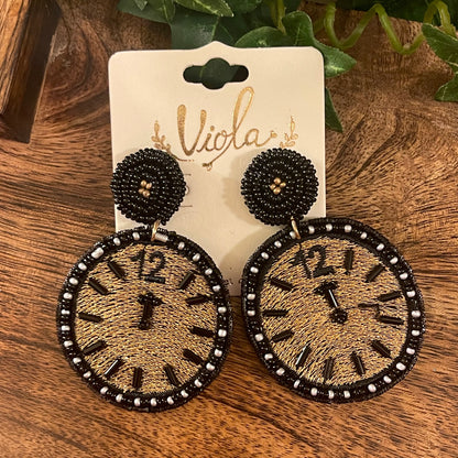 “Happy New Year” Earrings