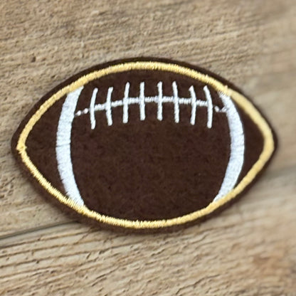 Embroidered Iron On Patch • Football • Tiger