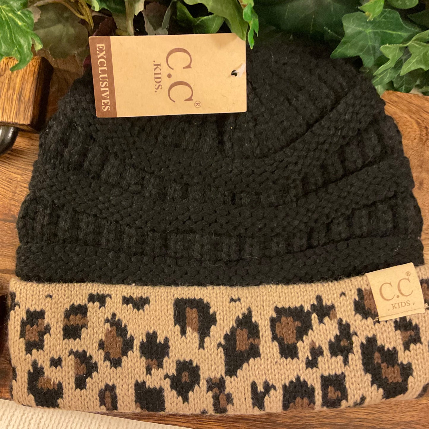 C.C® Kids Leopard Band Beanie