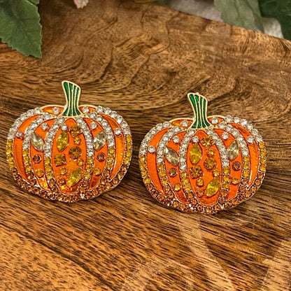 Pumpkin Post Back Earrings