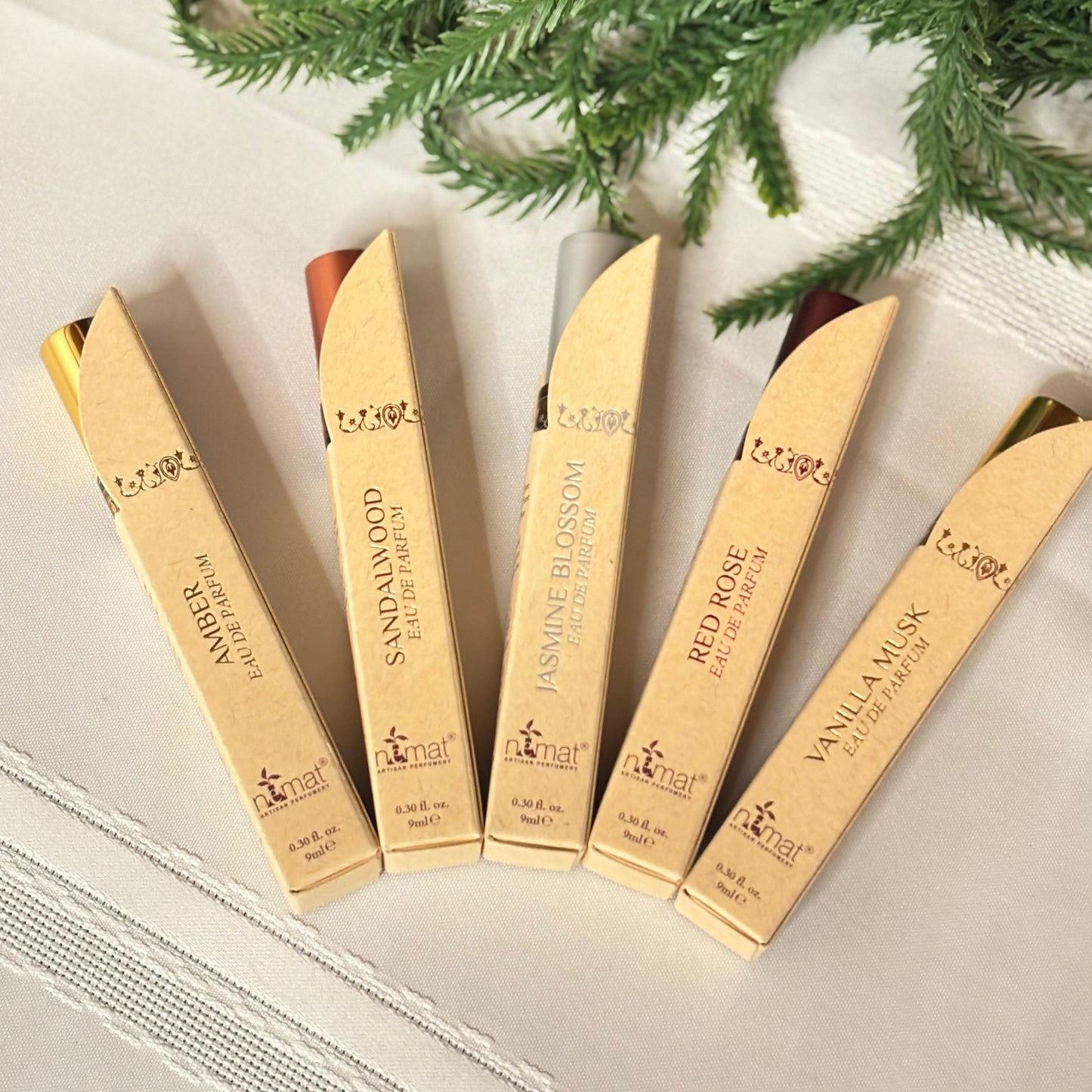Amber • Jasmine • Red Rose • Sandalwood • Vanilla Musk Eau De Parfum Travel Spray 9ml