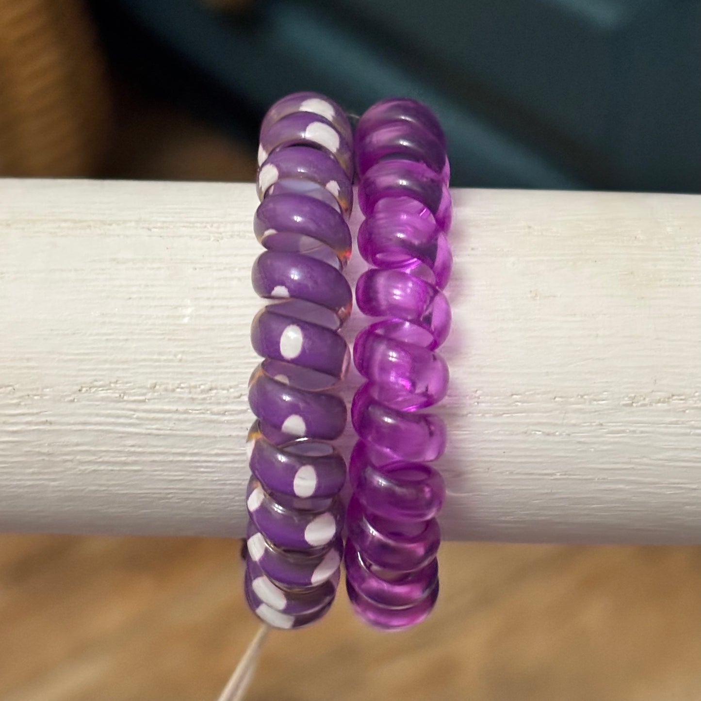 Large Coil Ponytail Holders Set of 2