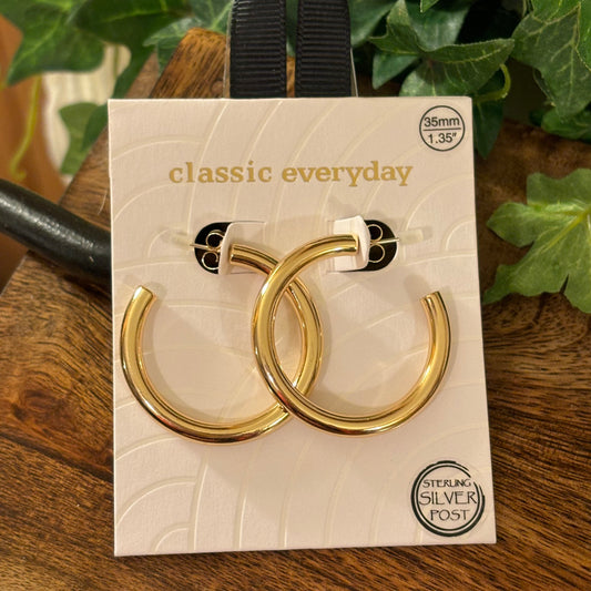 Gold Hoop Earrings