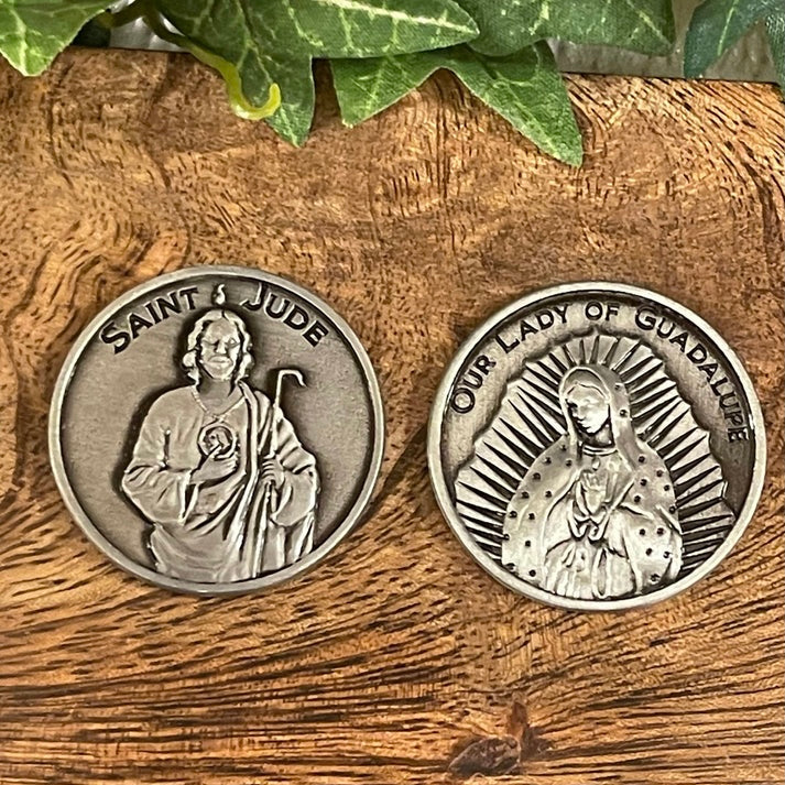 Our Lady of Guadalupe/St. Jude Pocket Coin