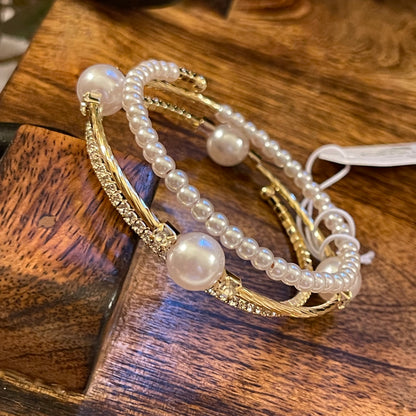 Pearl Bolo or Wrap Bracelet