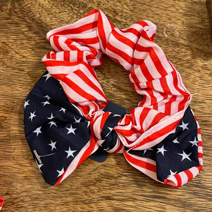 USA Stars, Stripes, and Flag Scrunchies