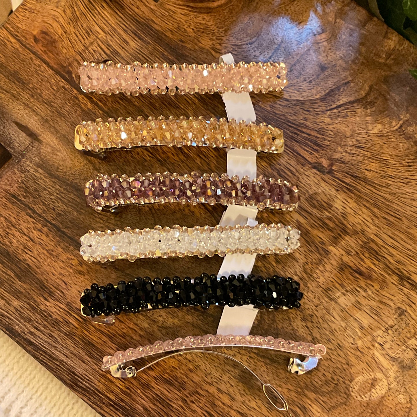 Beaded French Clip Barrette