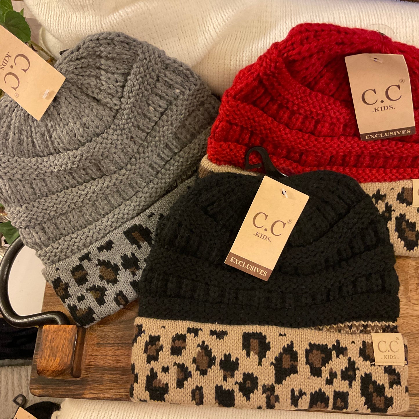 C.C® Kids Leopard Band Beanie