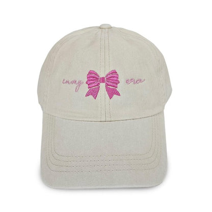 BOGO Buy the Baseball Cap ~ Pink Bow GET the Pearl Scrunchie Set FREE