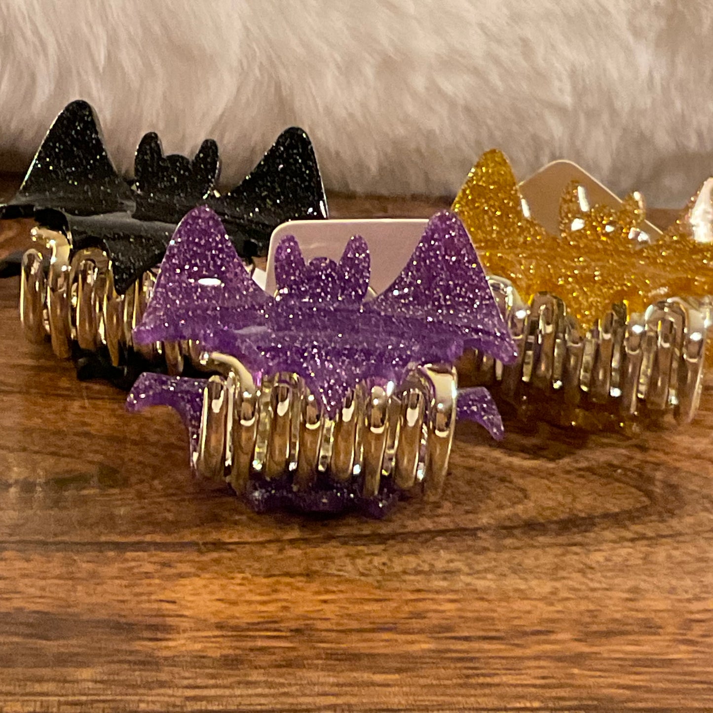 Halloween Fun Hair Claw Clip • Bats