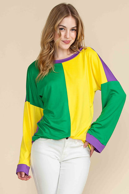 Mardi Gras Tunic Long Sleeve Shirt