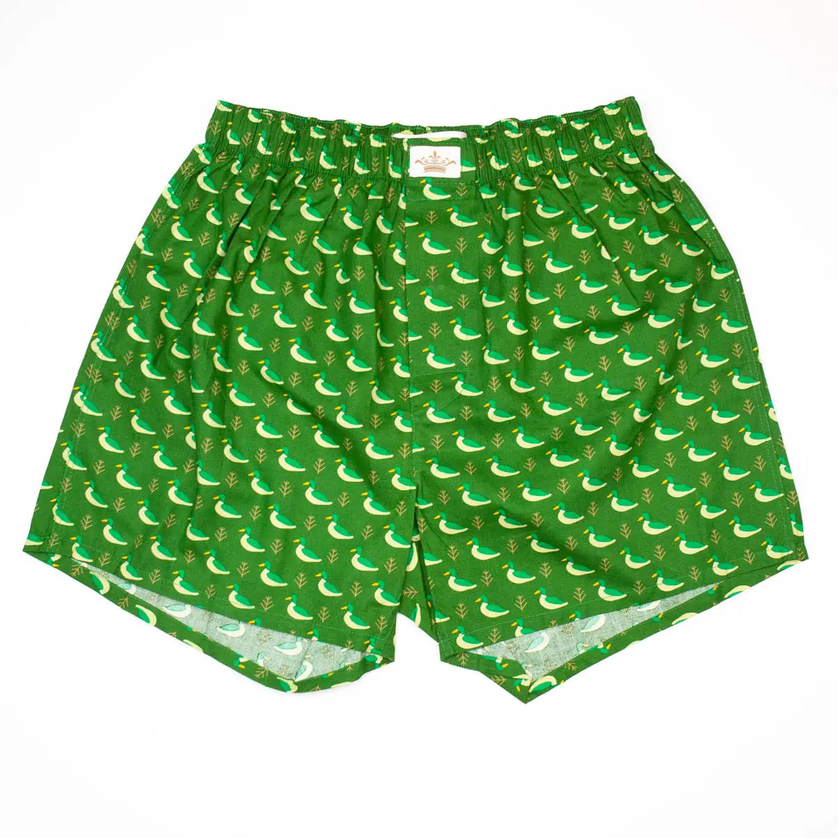 Men's Duck Boxers Hunter Green/Taupe