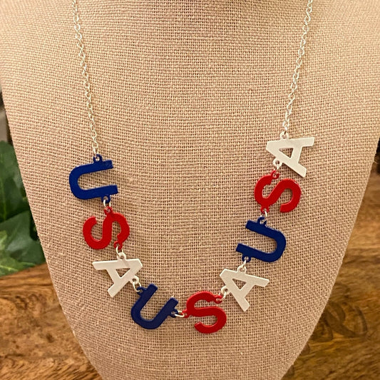 USA Necklace 18” plus extender