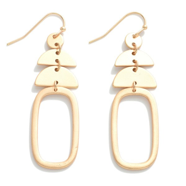 Gold Geometric Dangle Earrings